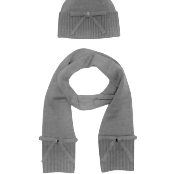 Kate Spade Black Knit Bow Hat and Scarf Set - Picture 5 of 5